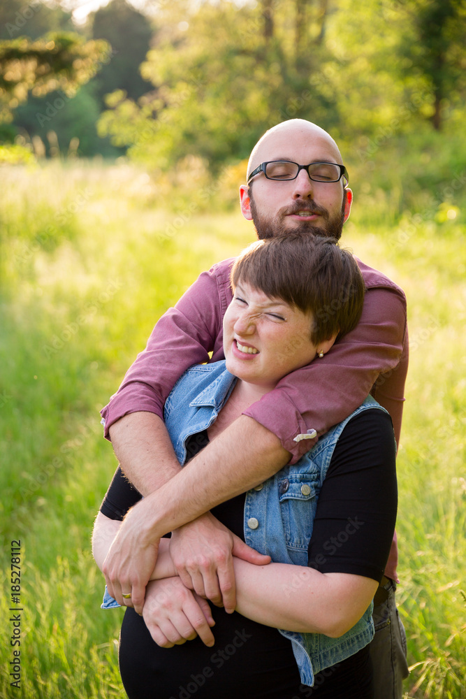 Pregnant Woman With Her Husband