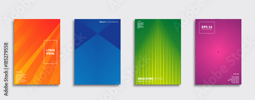 Vector cover designs. Future Poster template. Smartphone modern background set.