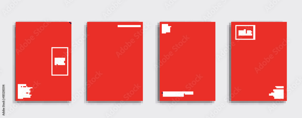 Vector cover designs. Future Poster template. Smartphone modern background set.