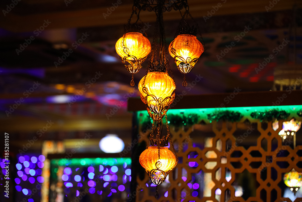 Arabic shining lamps.