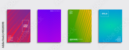 Vector cover designs. Future Poster template. Smartphone modern background set.