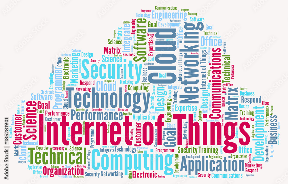 Obraz premium Internet of Things - Word cloud