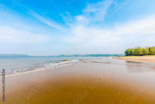 Beautiful beach from Miramar  Goa