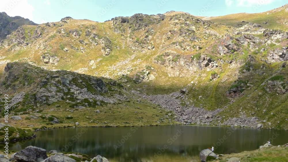 Landscape with lake.View of Landscape with lake.View of