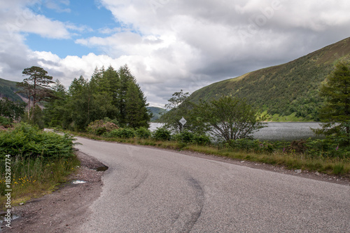 Narrow local road in Scotland