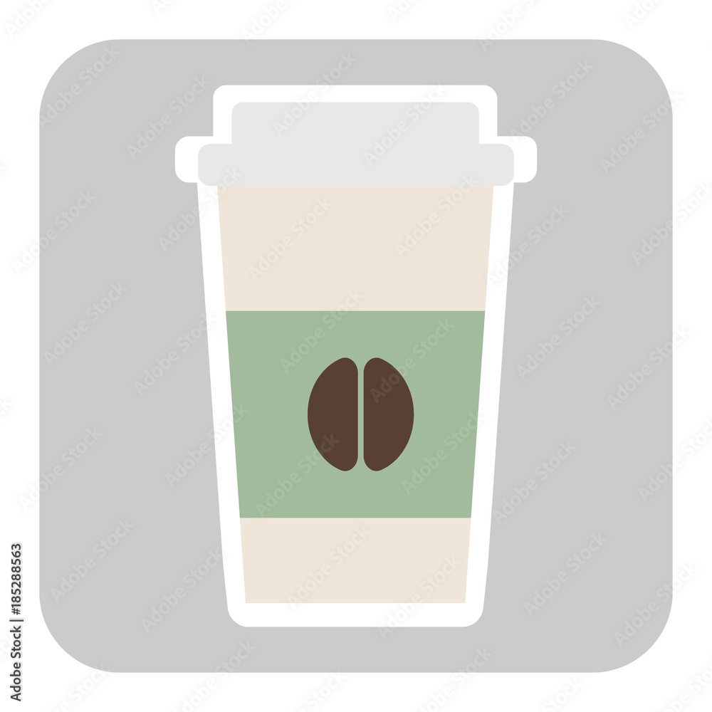 Coffee cup vector illustration. Paper offee cup icon isolated on background. Plastic coffee cup with hot coffee in flat style. Coffee cup vector illustration. Paper offee cup icon isolated on background. Plastic coffee cup with hot coffee in flat style.