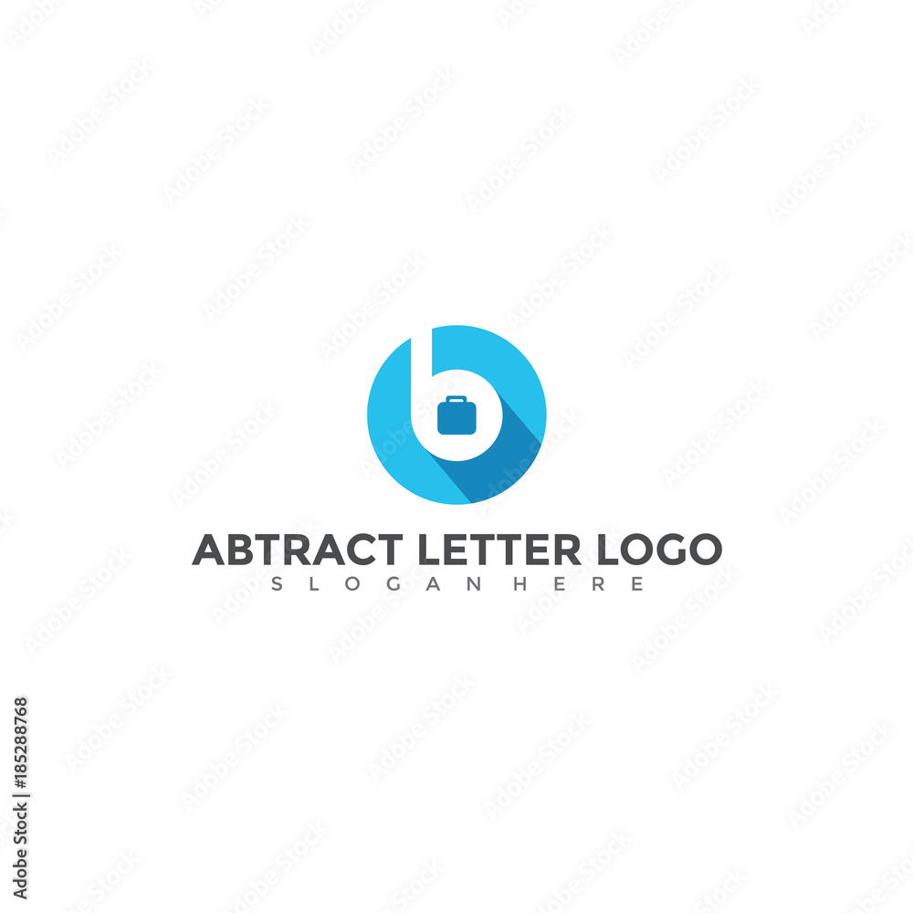 Abstract Letter B and bag Logo Design. Vector Illustrator Eps. 10