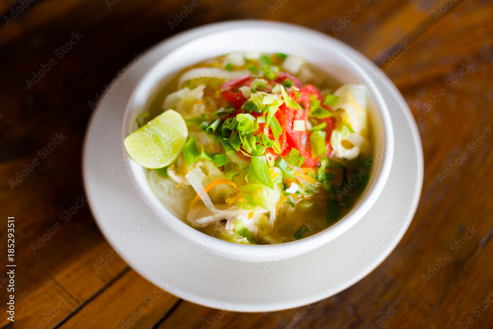 Lao hot sour vegetable soup