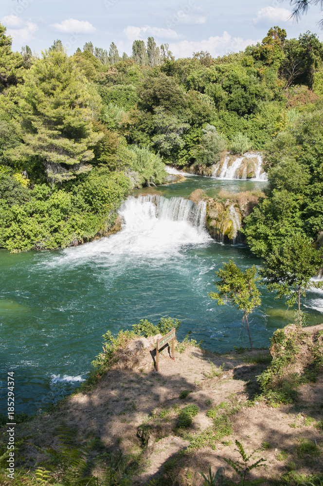 Krka, waterfalls in Croatia