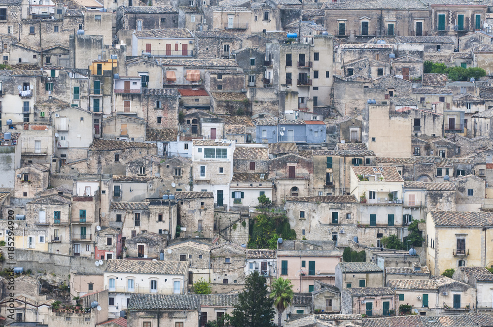 view of Modica in Sicily