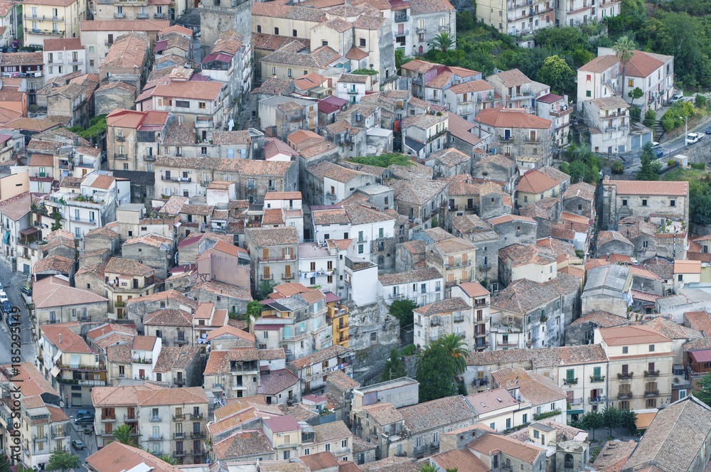 view of Tortorici  in Sicily