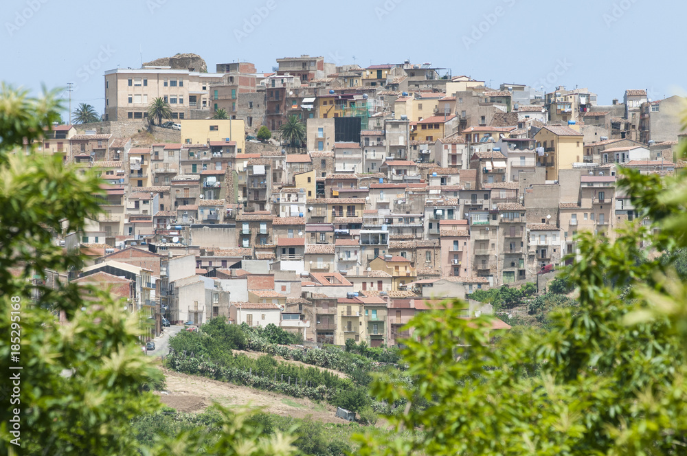 view of Tusa  in Sicily