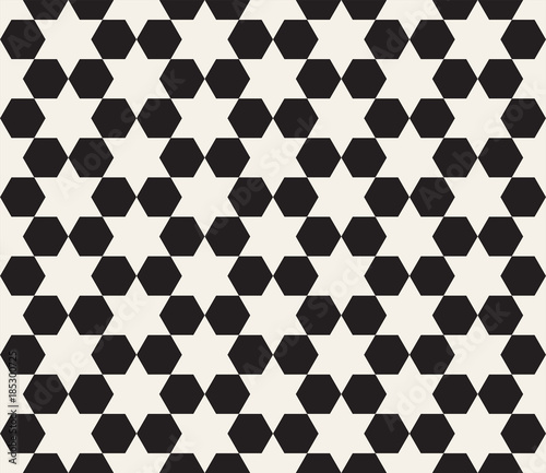 Vector seamless pattern. Modern stylish abstract texture. Repeating geometric tiling from striped elements..
