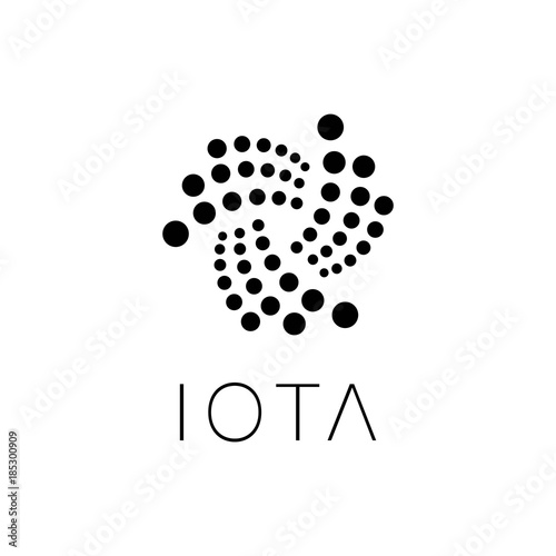 IOTA Crypto Virtual Coin, Vector, Illustration, Eps File photo