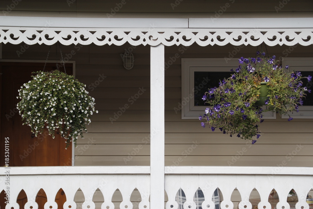 Fototapeta premium Front yard is beautifully designed garden