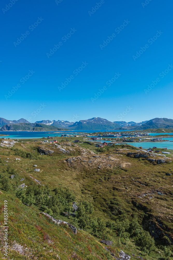 Fototapeta premium Sommaroy in Troms, Norway,