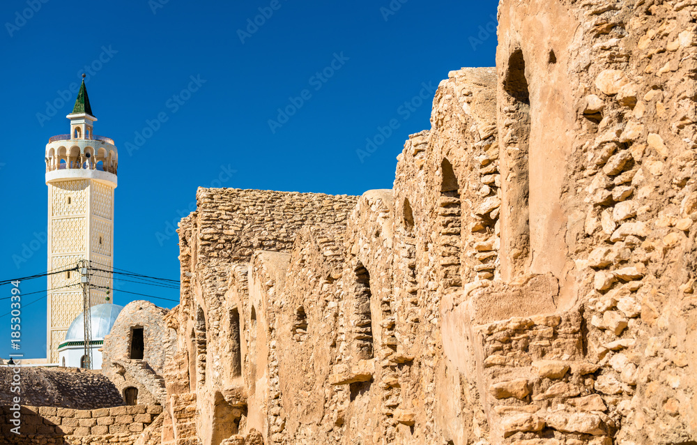 Ksar Hadada in in southeastern Tunisia. Star Wars were filmed here.