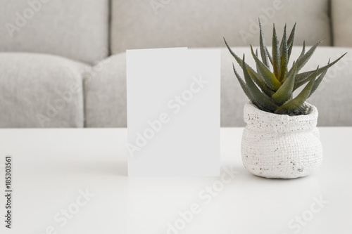 Vertical Greeting Card Mockup Template