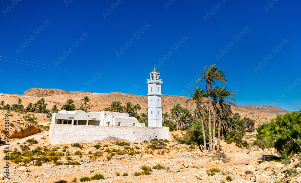 Mosque in Ksar Hallouf, a village in the Medenine Governorate, Southern Tunisia