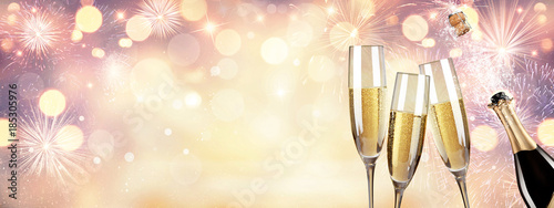 Canvas Print Champagner zum Fest
