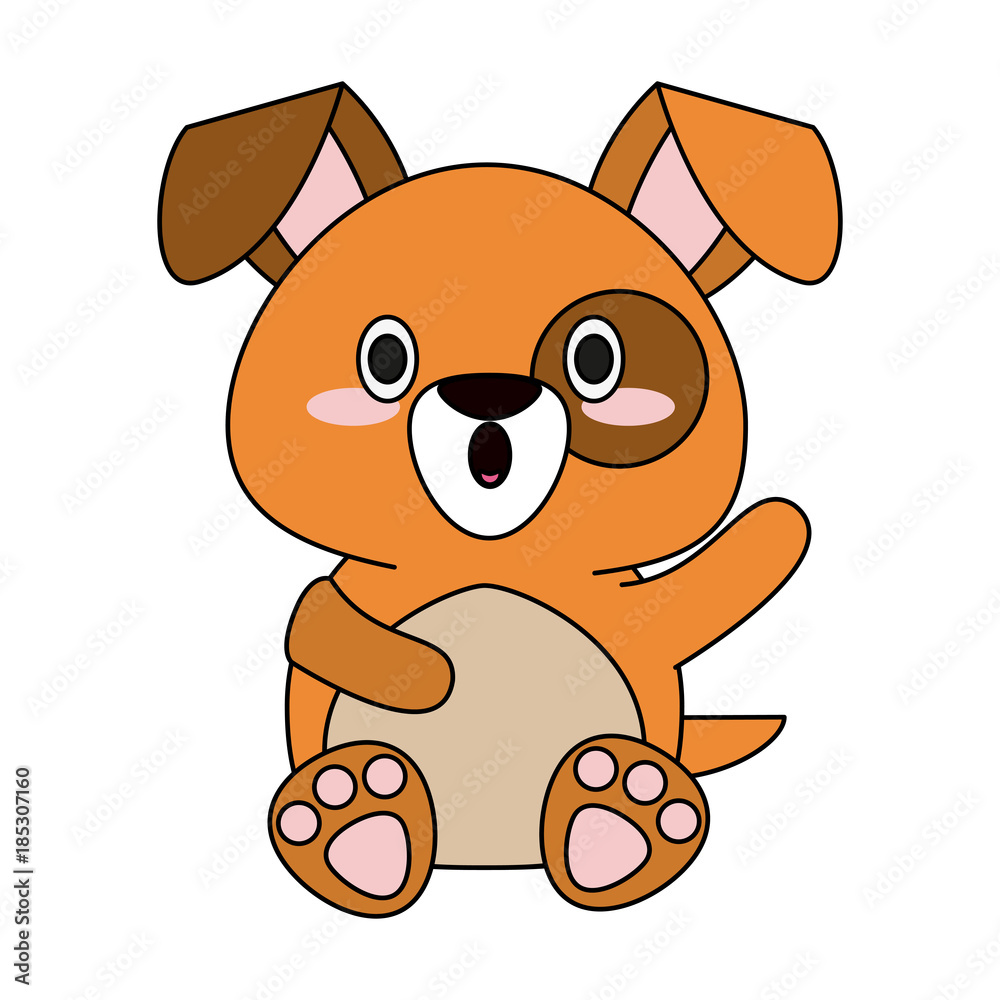Obraz premium Cute dog cartoon
