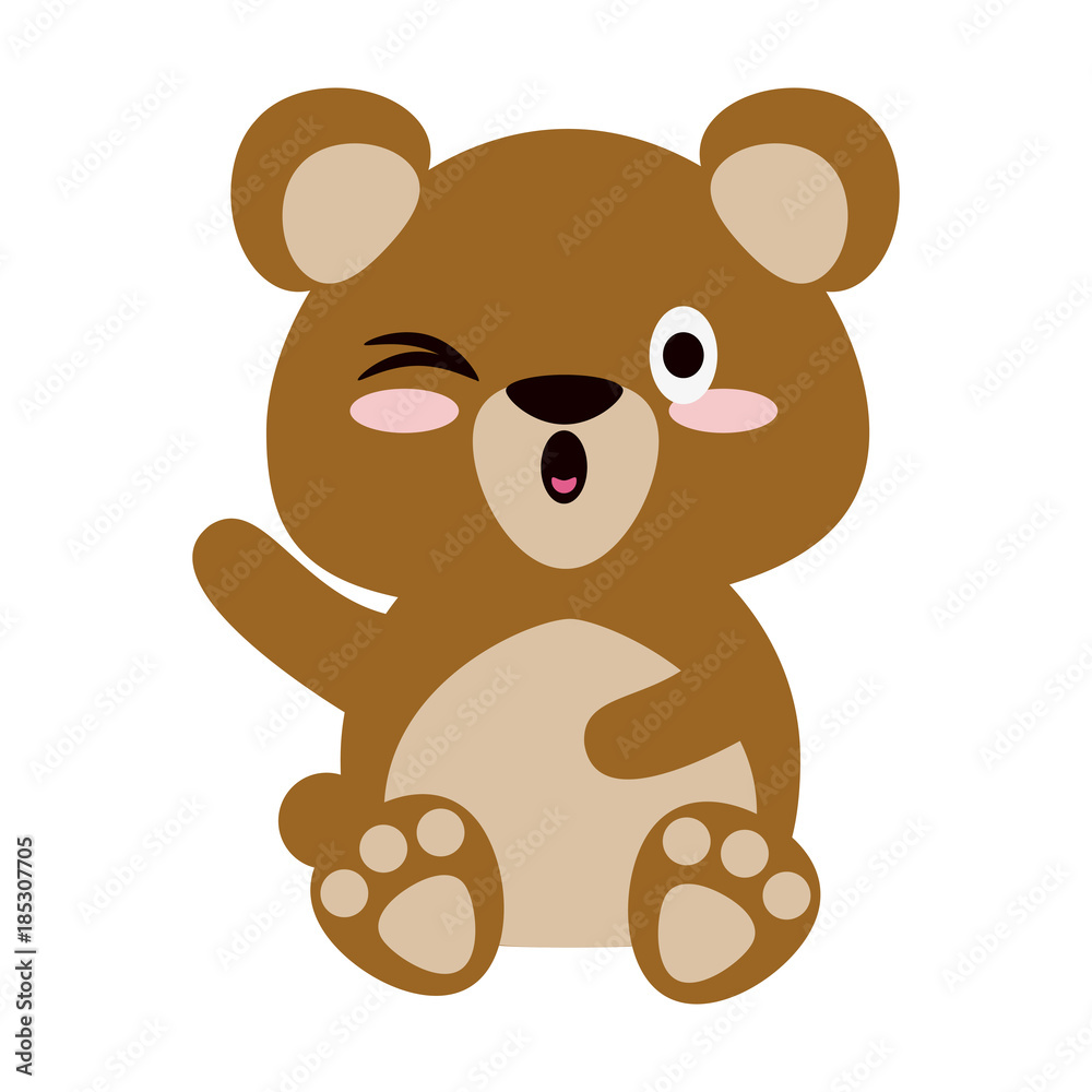 Fototapeta premium Bear cute cartoon