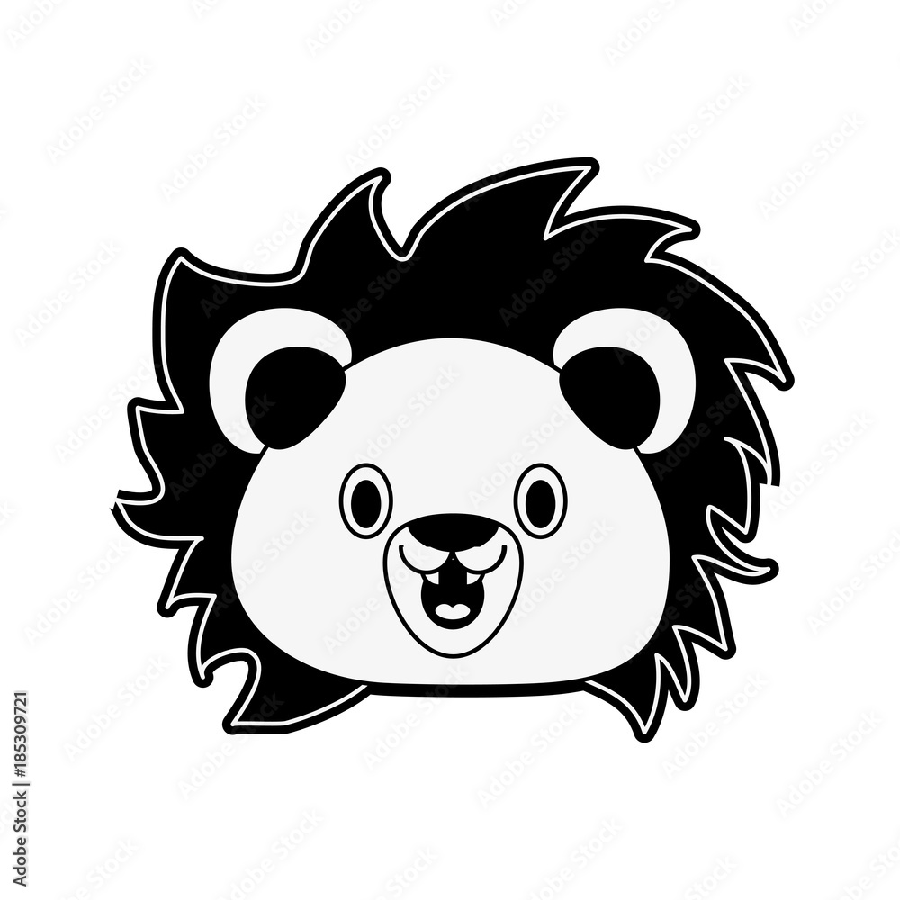 Cute lion cartoon icon vector illustration graphic design Cute lion cartoon icon vector illustration graphic design