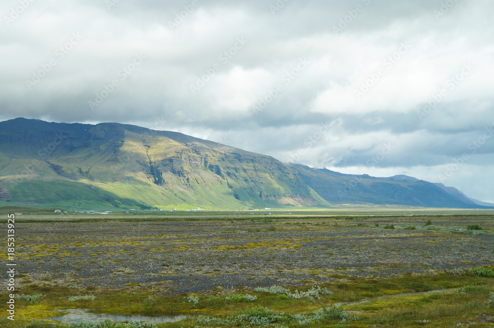 Beautiful view in summer,Iceland.