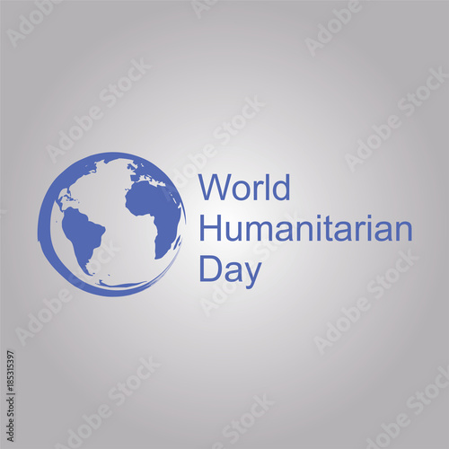 World Humanitarian Day Vector Template Design