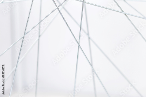 Fototapeta Abstrakcjonistyczny tło zbliżenia rowerowy koło na białym tle