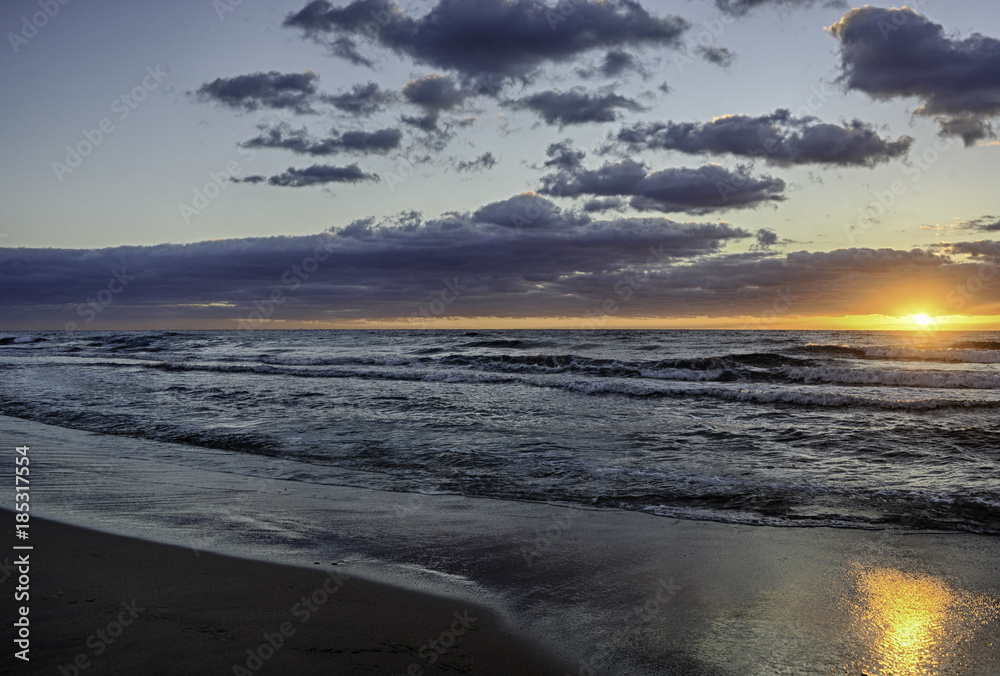 Sunrise at Delray Beach in Florida.