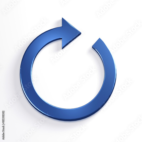 Circular Arrow. Redo, Cycle, Restart, Loop Concepts. 3D Blue Render Illustration Free Download Circular Arrow. Redo, Cycle, Restart, Loop Concepts. 3D Blue Render Illustration - GFXLoad