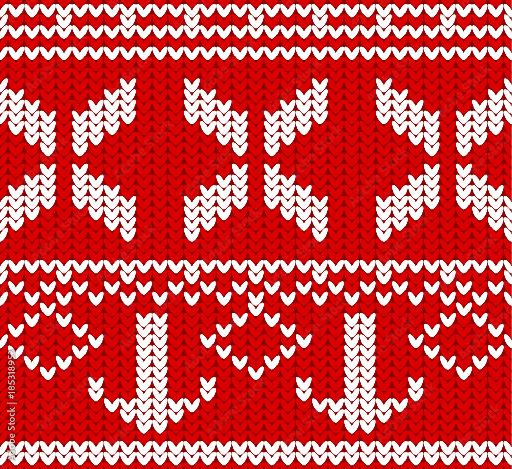 Seamless Winter Holiday Knitting Pattern. Sweater and jumper Design. Vector Illustration Seamless Winter Holiday Knitting Pattern. Sweater and jumper Design. Vector Illustration