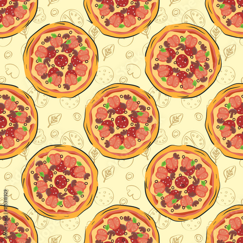 Vectot Pizza Pattern