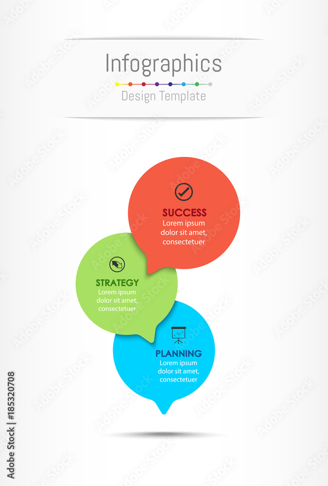 Infographic design elements for your business data with 3 options, parts, steps, timelines or processes. Vector Illustration. Infographic design elements for your business data with 3 options, parts, steps, timelines or processes. Vector Illustration.