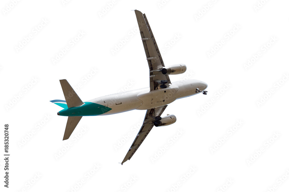 passenger airplane isolated on white background. passenger airplane isolated on white background.