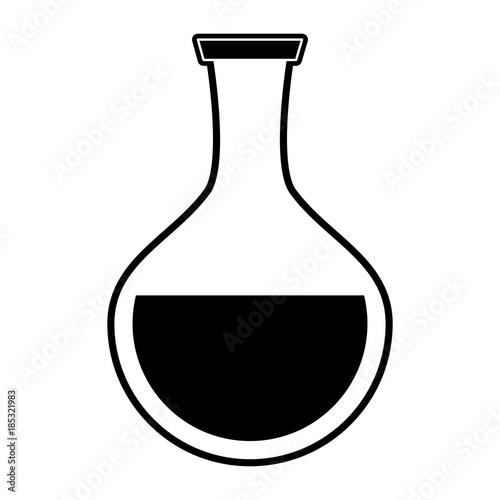 Lab flask isolated