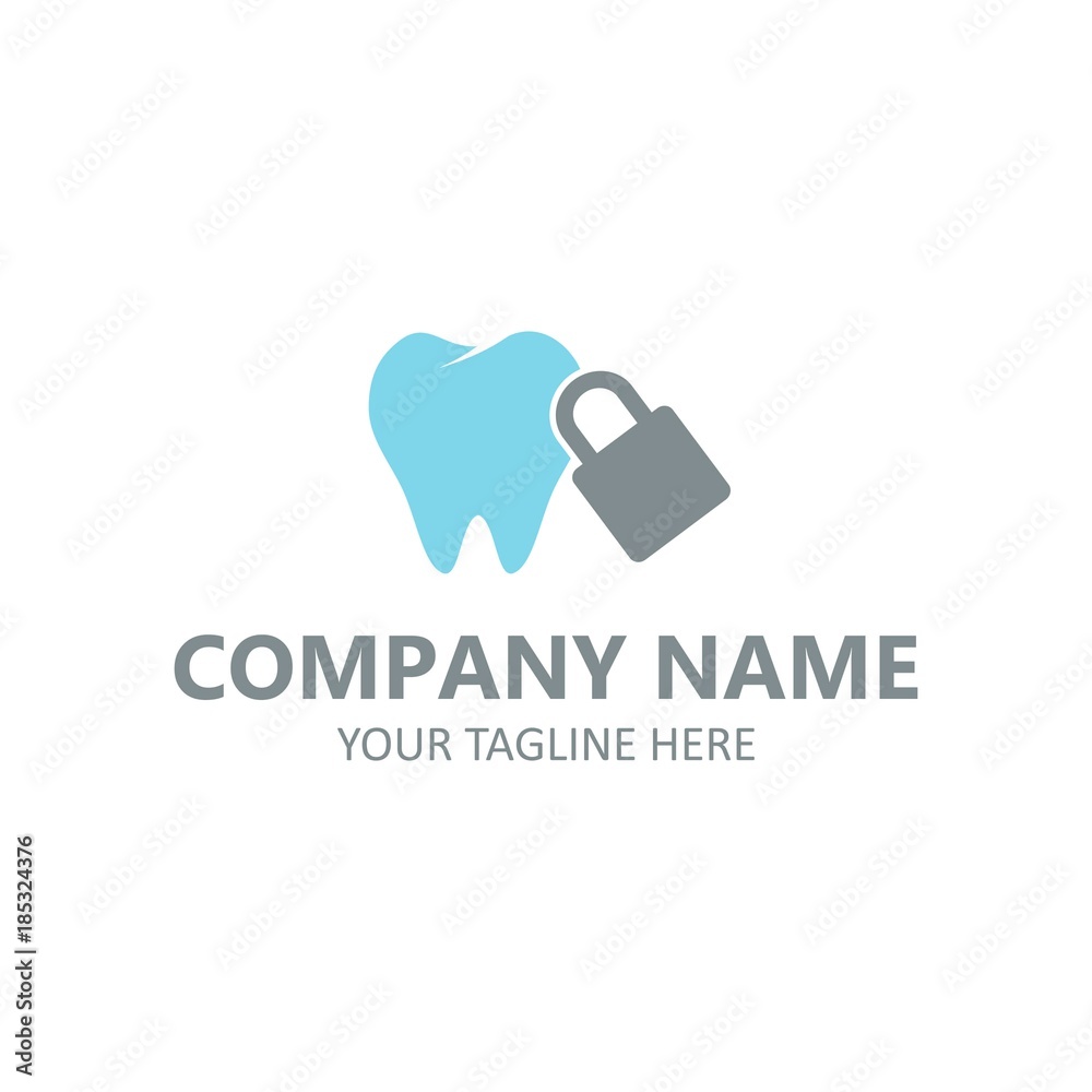 Dental care logo and icons vector creative concept design on background white Dental care logo and icons vector creative concept design on background white