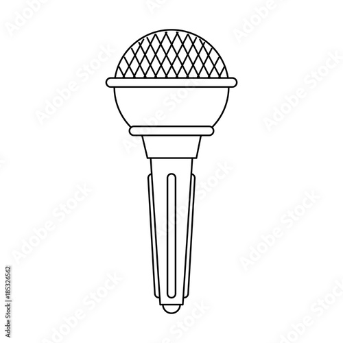 Microphone music note symbol