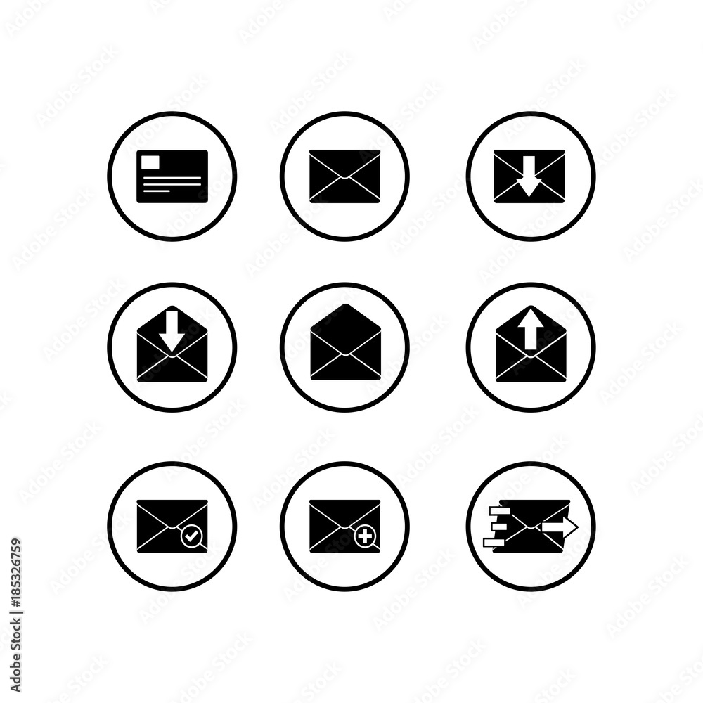 Mail icon. Vector Illustration Mail icon. Vector Illustration
