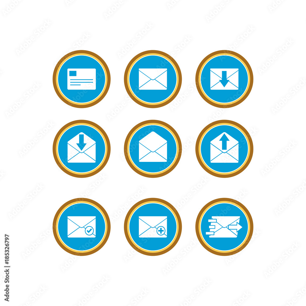 Mail icon. Vector Illustration