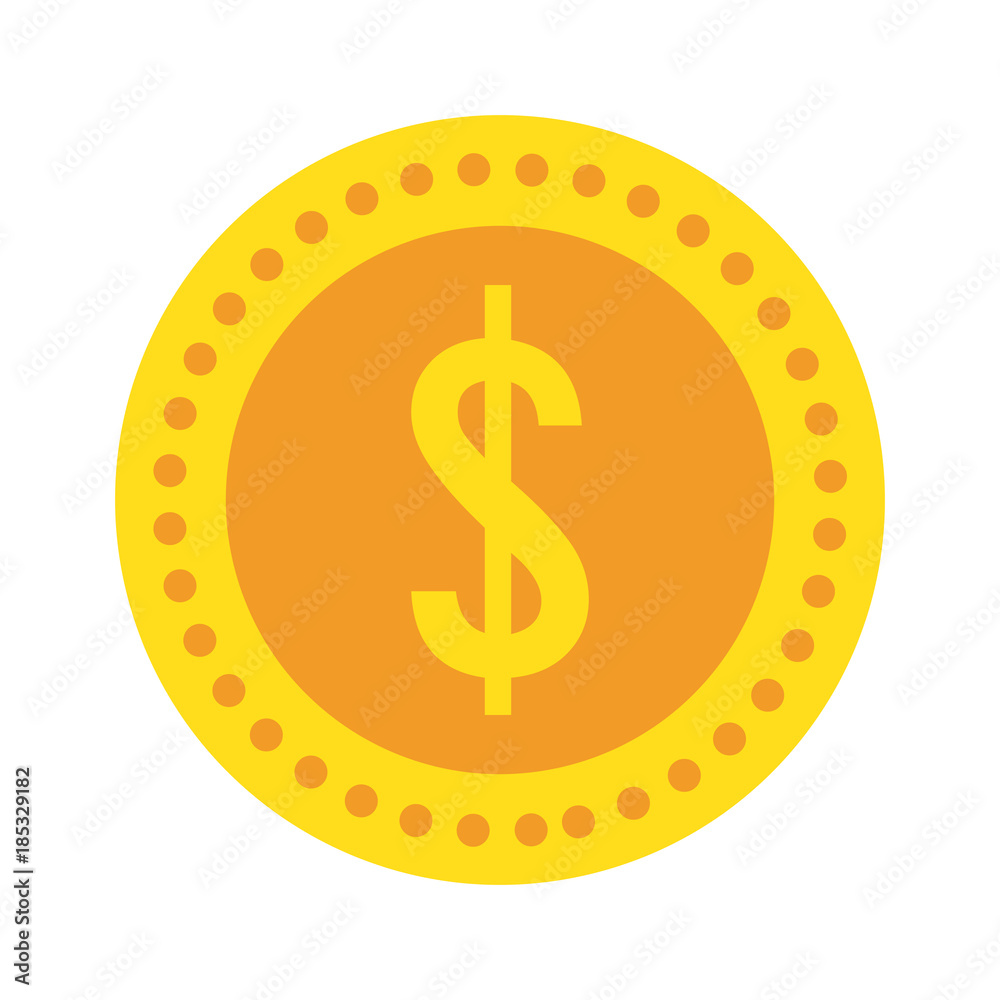 Obraz premium Coin money isolated