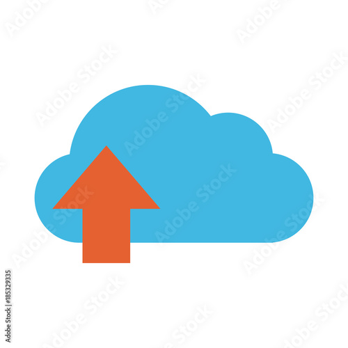 Cloud computing technology symbol
