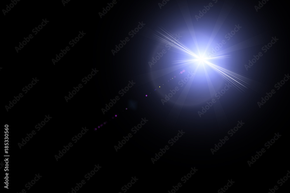 digital lens flare,sun burst on black background digital lens flare,sun burst on black background