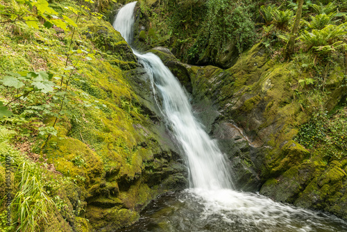 Waterfalls near Dolgoch  Gwynedd  Wales  UK