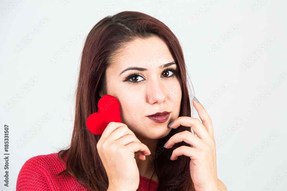 Pretty young girl working on the day of the boys Pretty young girl working on the day of the boys