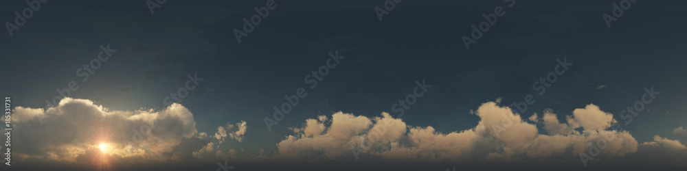 360 degree seamless panorama of clouds on blue sky 360 degree seamless panorama of clouds on blue sky
