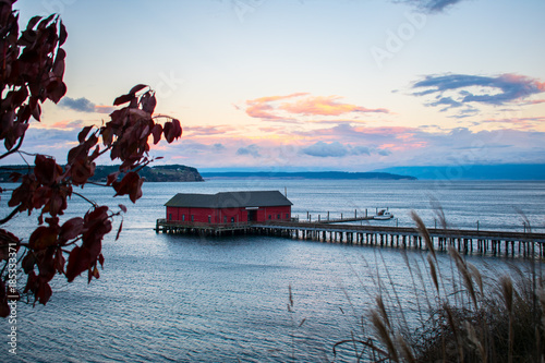 Pier in Coupeville, WA. photo