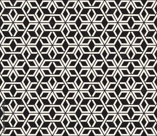 Vector seamless pattern. Modern stylish abstract texture. Repeating geometric tiling from striped elements