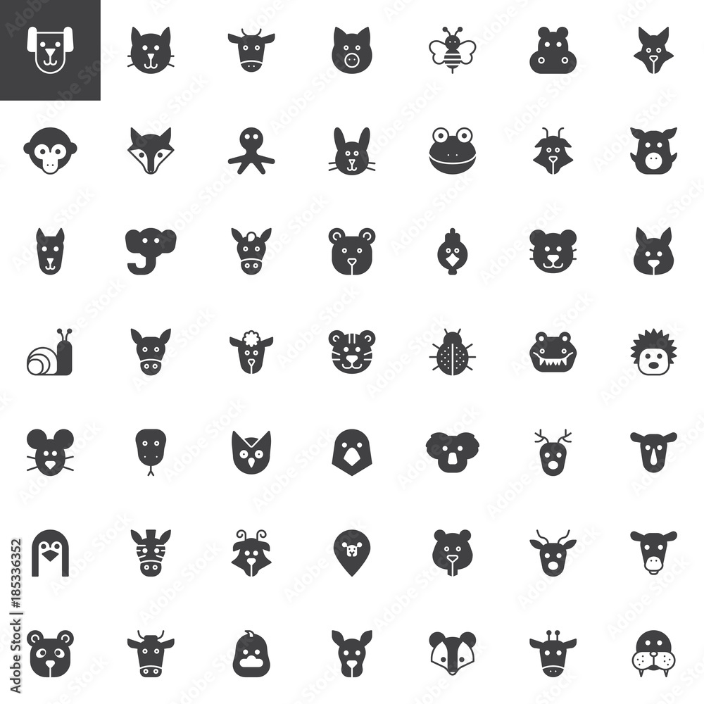 25 Cats Glyph Icon Pack. Vector Illustration Stock Vector - Illustration of  logo, graphic: 271579391